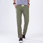 2019 New Spring And Summer Simple Hemp Pants Men'S Trousers Straight Pants Hemp Tight Hemp Rope Casual Linen Trousers