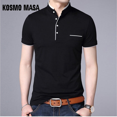 KOSMO MASA Slim Fit Casual Polo Shirt Men Cotton Short Sleeve Collar Mens Polo Shirts Summer Top Male Polo Shirts For Men MP0006