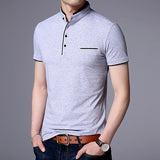 KOSMO MASA Slim Fit Casual Polo Shirt Men Cotton Short Sleeve Collar Mens Polo Shirts Summer Top Male Polo Shirts For Men MP0006