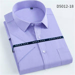 Casual Social Business Easy-care Short Sleeve Dress Men Camisa Masculina Men Korean Slim Design Formal Casual Male Dress Shirt