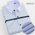 Casual Social Business Easy-care Short Sleeve Dress Men Camisa Masculina Men Korean Slim Design Formal Casual Male Dress Shirt